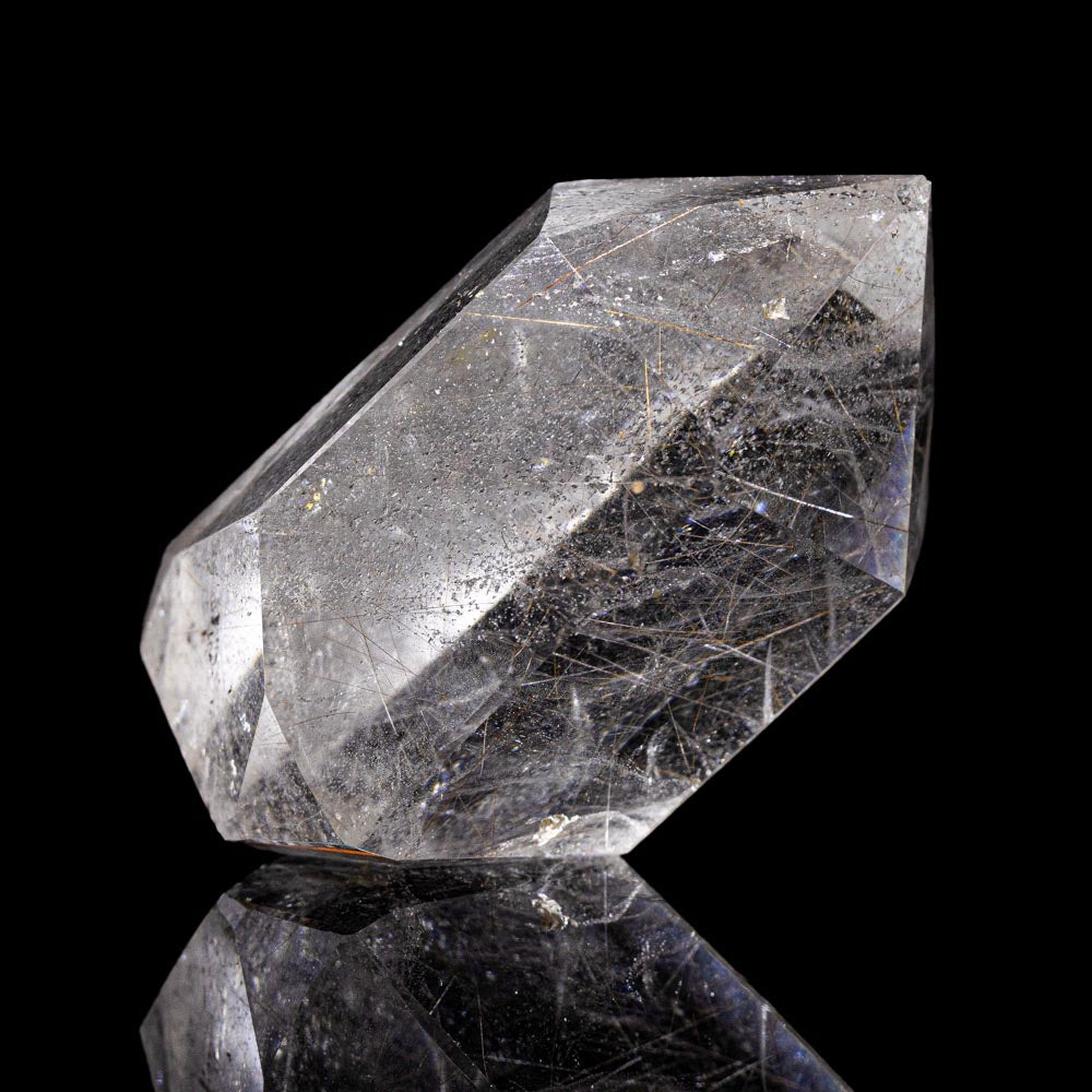 【シルバー&ゴールドルチル入り】ルチルクォーツ ポイントカット|高透明・混合タイプ RQRS-0003