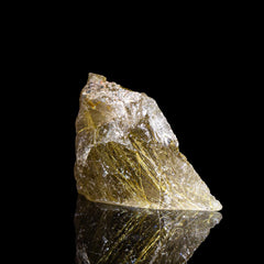 【ゴールドルチル母岩付き原石】ブラジル産・ルチル結晶タイプ|RQRS-0009