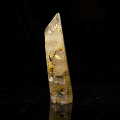 【ルチルクォーツ原石】針状内包物入り塊石タイプ|ブラジル産 RQRS-0010