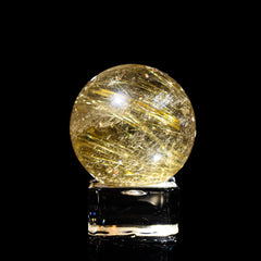 【ルチルクォーツ スフィア】直径約36.0mm ブラジル産 丸玉タイプ RQSP360-002