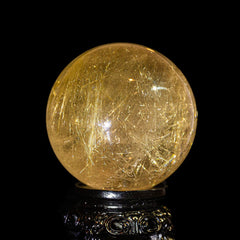 【特大ルチルクォーツ スフィア】約1,000g|希少サイズ・専用台座付き・ブラジル産 RQSP9000-001