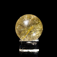 【ルチルクォーツ スフィア】直径約36.0mm ブラジル産 丸玉タイプ RQSP360-002