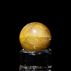 【ルチルクォーツ スフィア】直径約25.7mm|ブラジル産 丸玉タイプ RQSP257-001