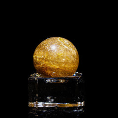 【ルチルクォーツ スフィア】直径約21.3mm ブラジル産 丸玉タイプ RQSP213-001