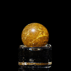 【ルチルクォーツ スフィア】直径約21.3mm ブラジル産 丸玉タイプ RQSP213-001