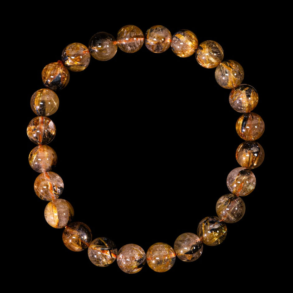 太陽放射ルチル【ルチル専門店クォーツラボ】ヘマタイト核の希少石を直