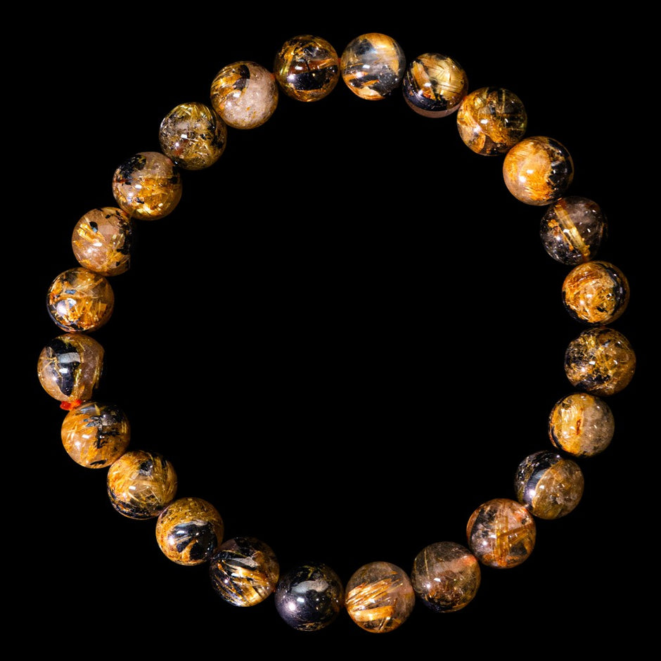 太陽放射ルチル【ルチル専門店クォーツラボ】ヘマタイト核の希少石を直