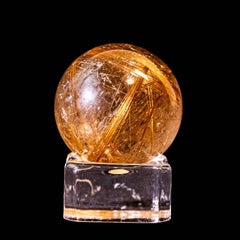 【ルチルクォーツ スフィア】直径36.1mm｜ブラジル産 丸玉タイプ RQSP361-001