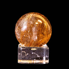 【ルチルクォーツ スフィア】直径36.1mm｜ブラジル産 丸玉タイプ RQSP361-001