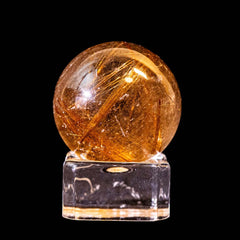 【ルチルクォーツ スフィア】直径36.1mm｜ブラジル産 丸玉タイプ RQSP361-001