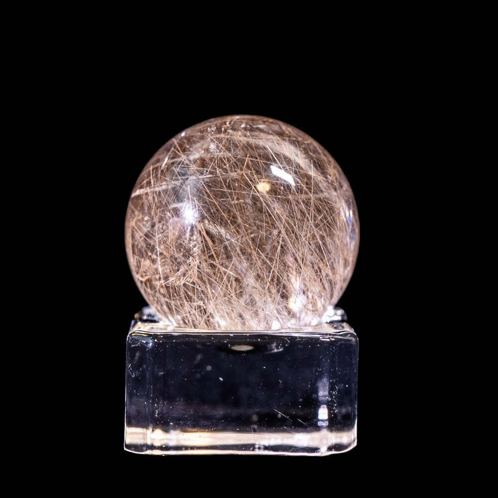 【ルチルクォーツ スフィア】直径26.6mm｜ブラジル産 丸玉タイプ RQSP266-001