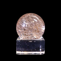 【ルチルクォーツ スフィア】直径26.6mm｜ブラジル産 丸玉タイプ RQSP266-001