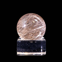 【ルチルクォーツ スフィア】直径26.6mm｜ブラジル産 丸玉タイプ RQSP266-001