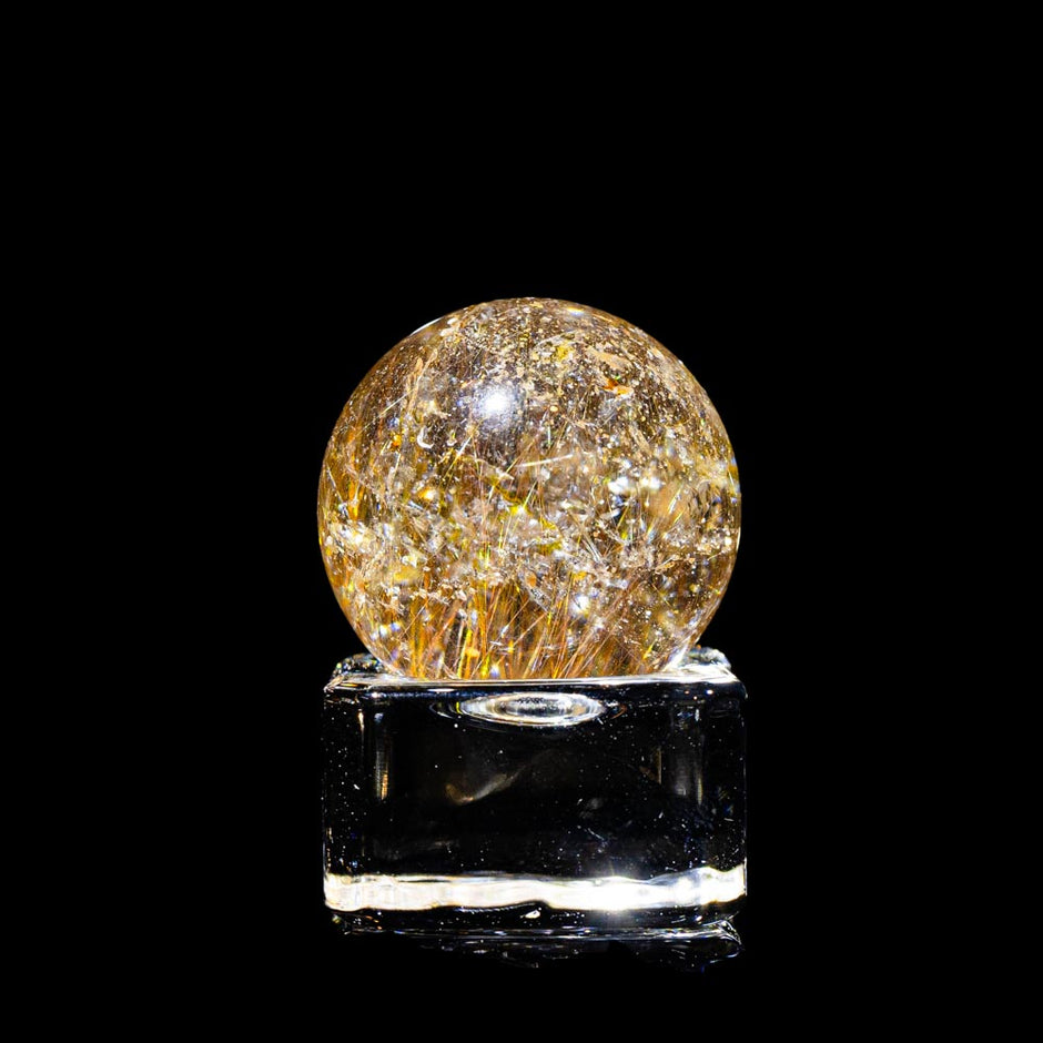 Black ルチルクオーツスフィア ルチルクォーツ専門店｜クォーツラボ 現地直仕入れ 高品質ルチル