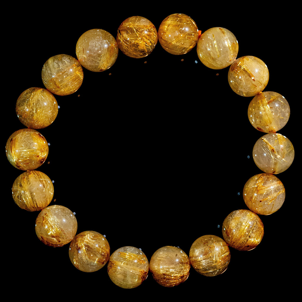 ⭐︎タイチンルチルクオーツ ブレスレット 6.7mm 11.7g