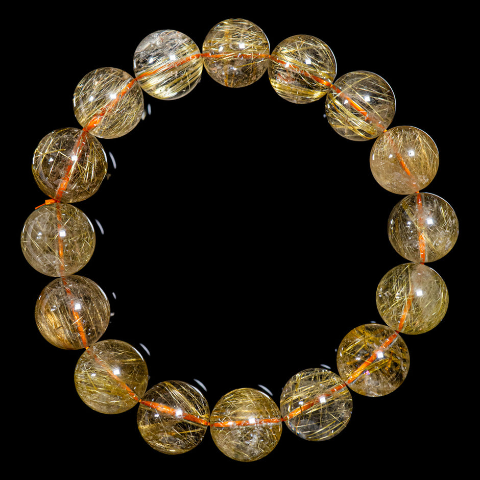 ルチルクォーツ 16-17mm 19cm 096 ルチルクォーツ 16-17mm 19cm 096 ルチルクォーツ 16-17mm 19cm 096