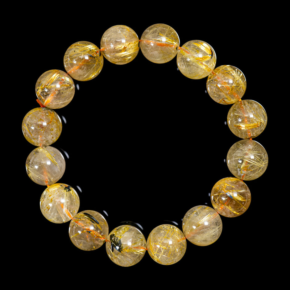 8.0mmゴールドルチル】ルチルクォーツ 8.0mm玉 タイチン