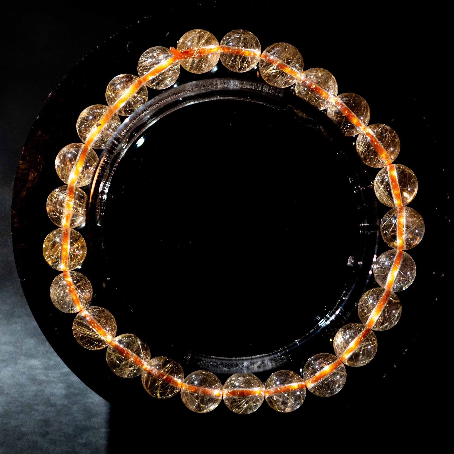 ルチルクォーツ 16-17mm 19cm 096 ルチルクォーツ 16-17mm 19cm 096