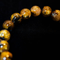 12mm迫力満点太陽放射ルチル】ルチルクォーツ 12mm玉 タイチン